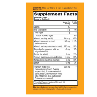 Citrus Immune Support Chewable Tablets